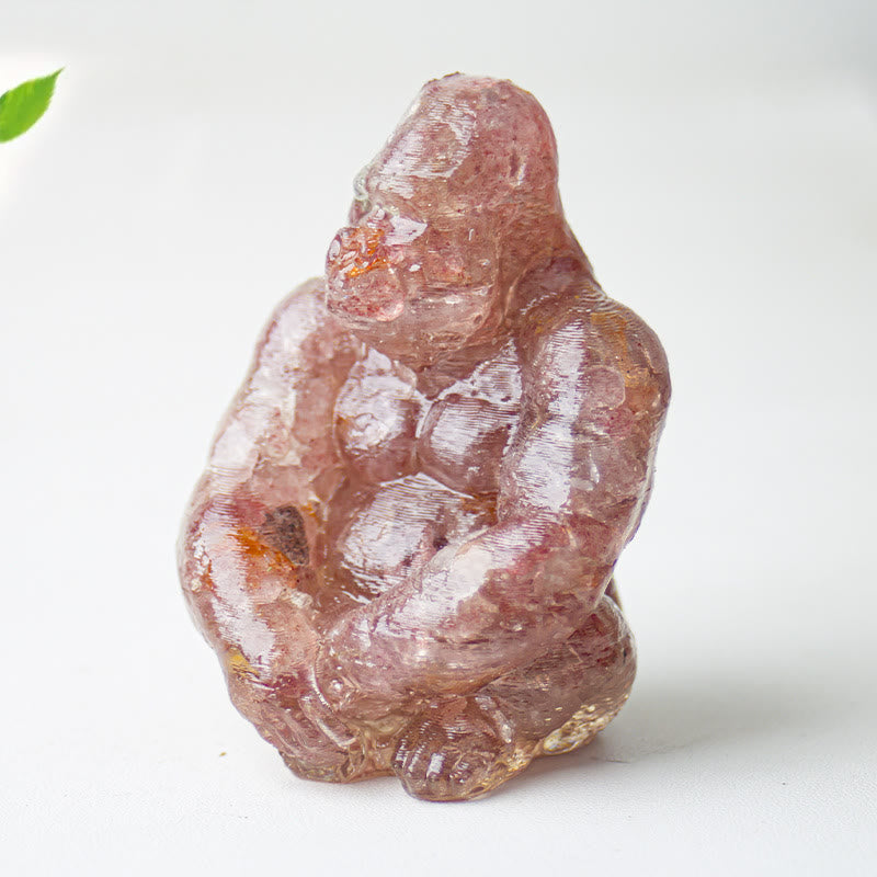 Decoración con piedras preciosas de gorila epoxi de cristal Olivenorma