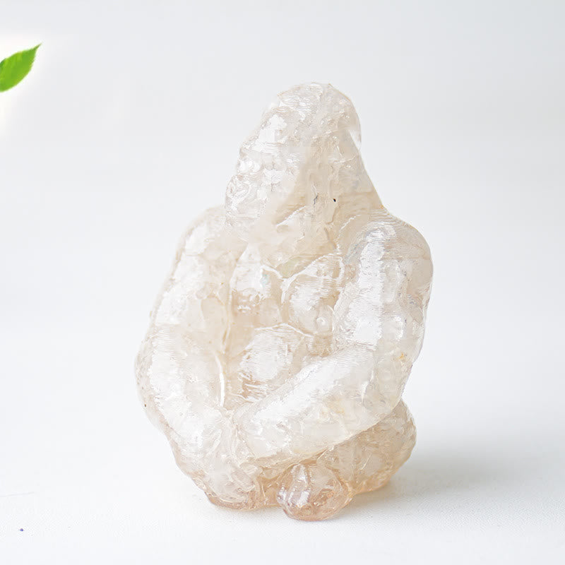 Decoración con piedras preciosas de gorila epoxi de cristal Olivenorma
