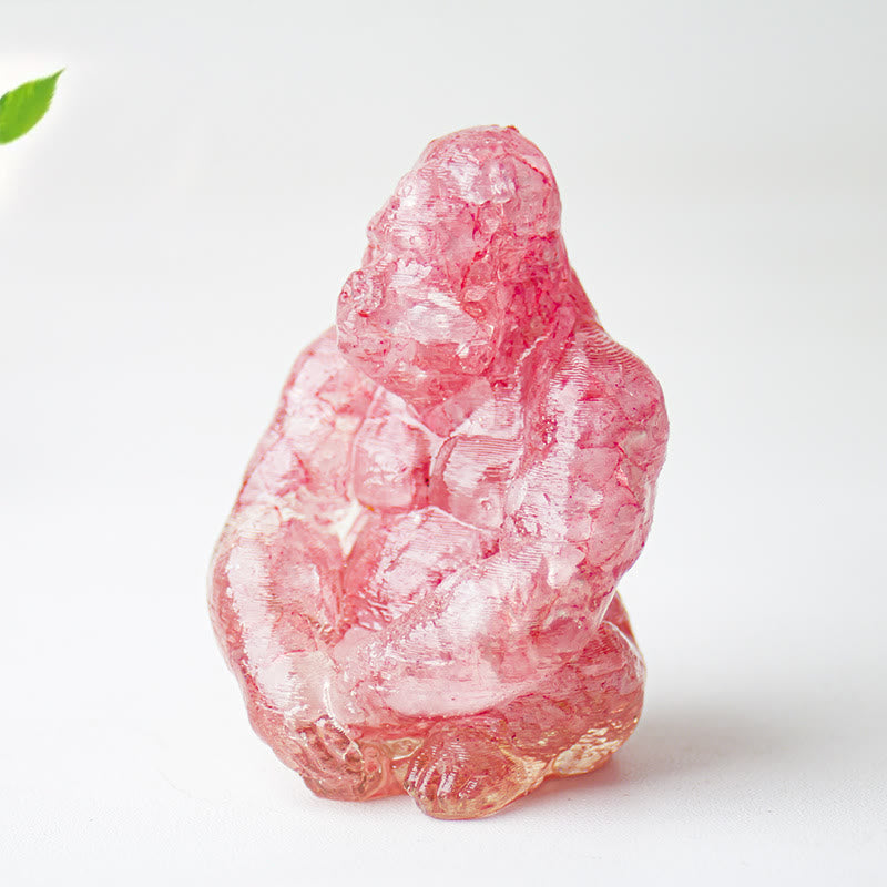 Decoración con piedras preciosas de gorila epoxi de cristal Olivenorma