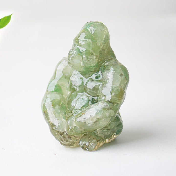 Decoración con piedras preciosas de gorila epoxi de cristal Olivenorma