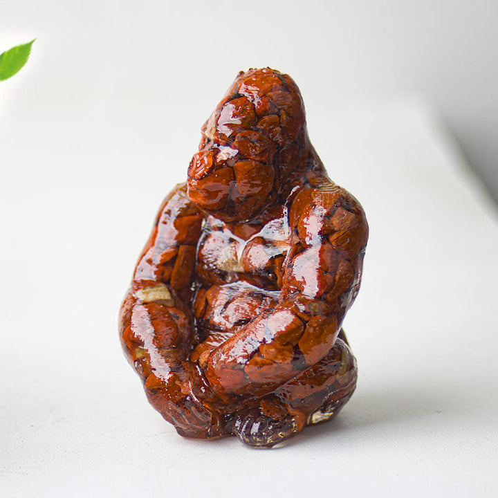 Decoración con piedras preciosas de gorila epoxi de cristal Olivenorma