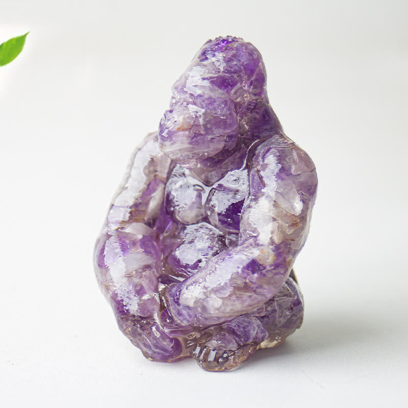 Decoración con piedras preciosas de gorila epoxi de cristal Olivenorma