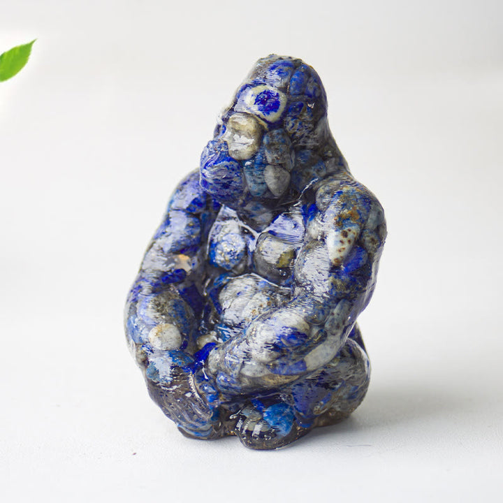 Decoración con piedras preciosas de gorila epoxi de cristal Olivenorma