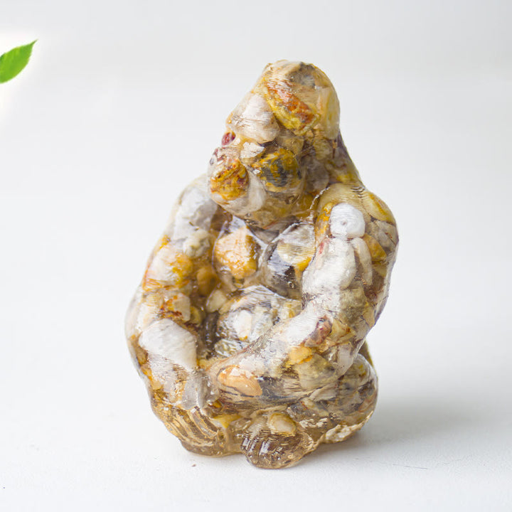Decoración con piedras preciosas de gorila epoxi de cristal Olivenorma
