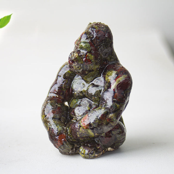 Decoración con piedras preciosas de gorila epoxi de cristal Olivenorma