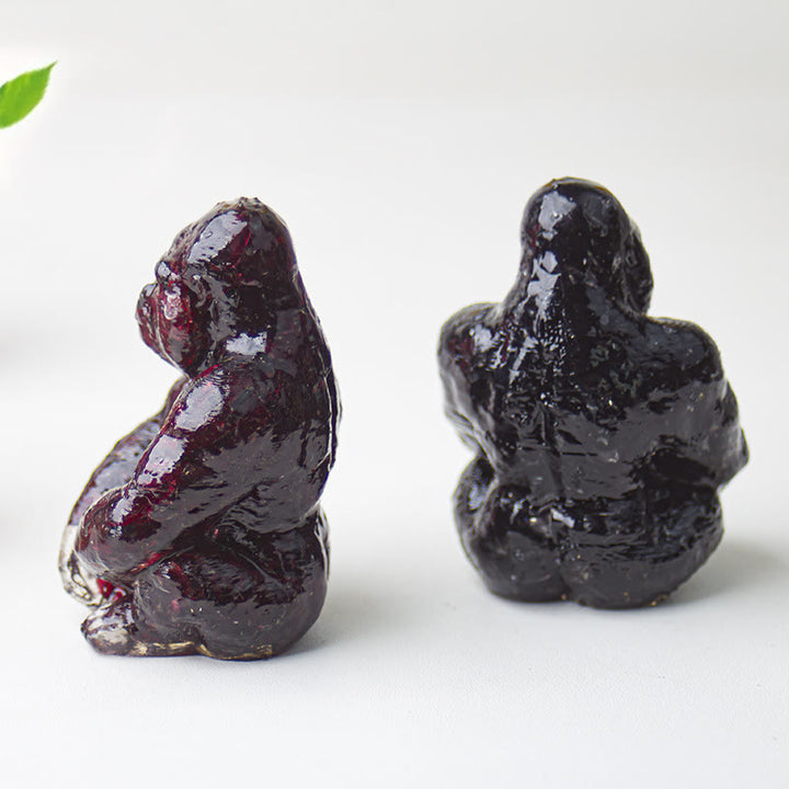 Decoración con piedras preciosas de gorila epoxi de cristal Olivenorma