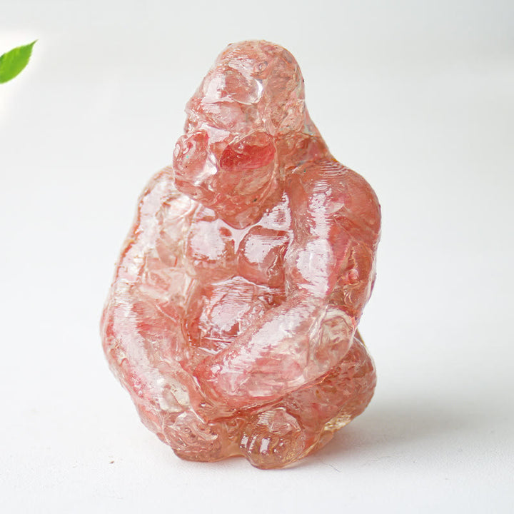 Decoración con piedras preciosas de gorila epoxi de cristal Olivenorma