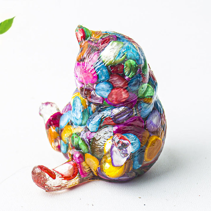 Decoración con gemas de gato en calor de cristal epoxi Olivenorma