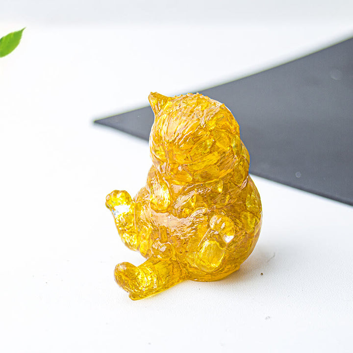 Decoración con gemas de gato en calor de cristal epoxi Olivenorma