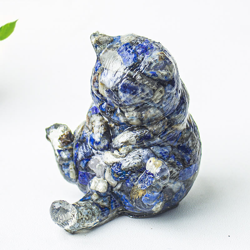 Decoración con gemas de gato en calor de cristal epoxi Olivenorma