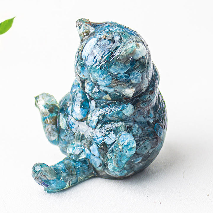Decoración con gemas de gato en calor de cristal epoxi Olivenorma