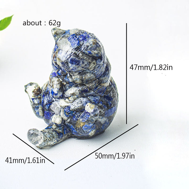 Decoración con gemas de gato en calor de cristal epoxi Olivenorma
