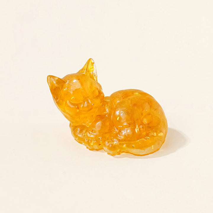 Decoración con gemas de gatito adorable de cristal epoxi Olivenorma
