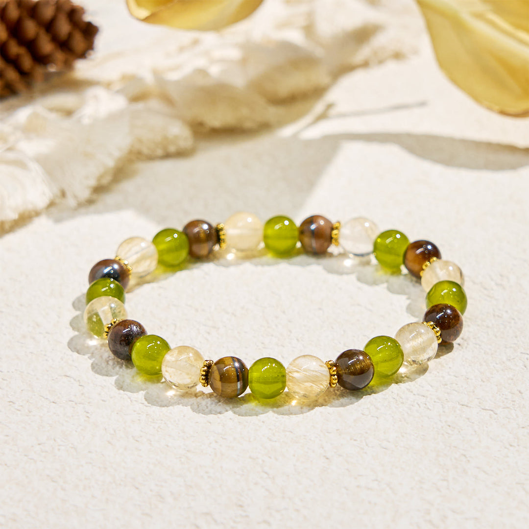 Pulsera de piedras preciosas de la fortuna "Eden's Whisper" de Olivenorma - image 6