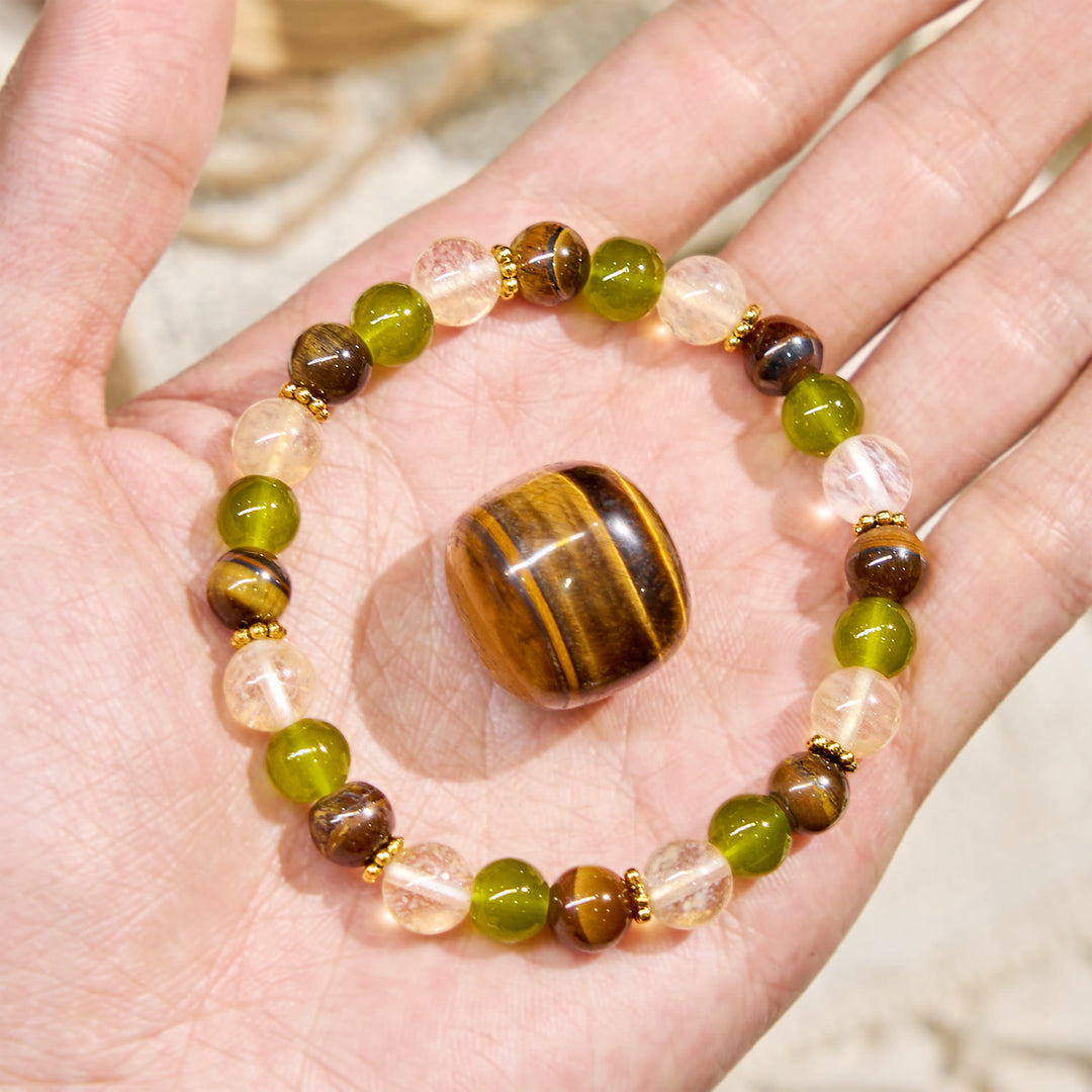 Pulsera de piedras preciosas de la fortuna "Eden's Whisper" de Olivenorma - image 3