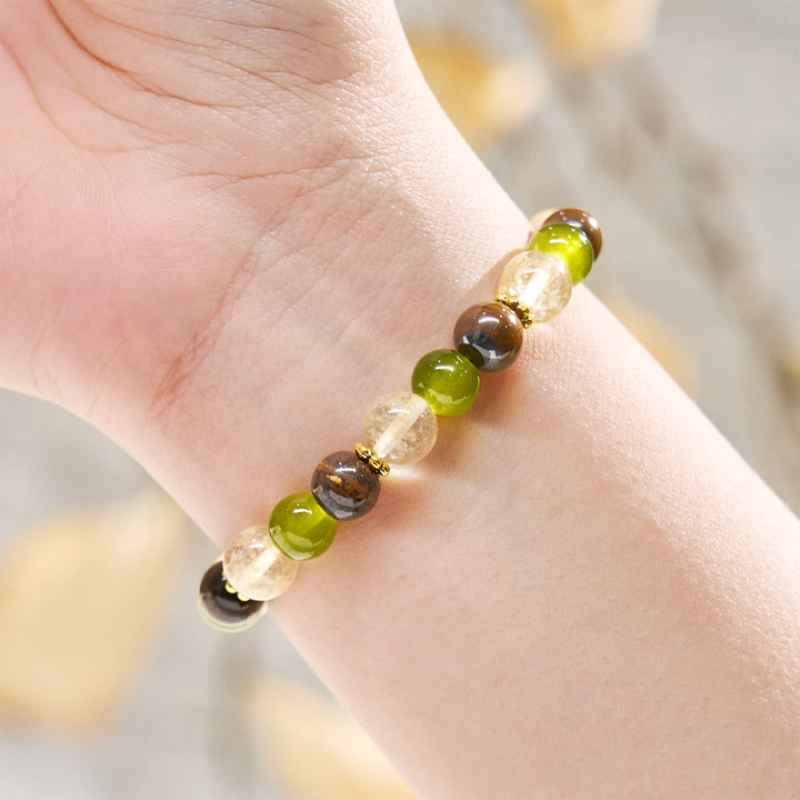 Pulsera de piedras preciosas de la fortuna "Eden's Whisper" de Olivenorma - image 2