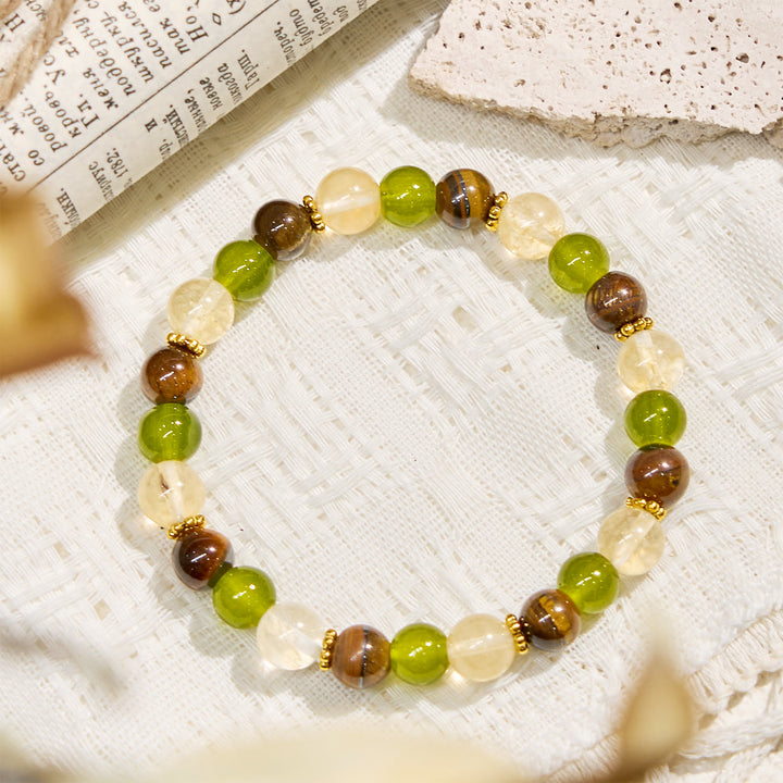 Pulsera de piedras preciosas de la fortuna "Eden's Whisper" de Olivenorma - image 4
