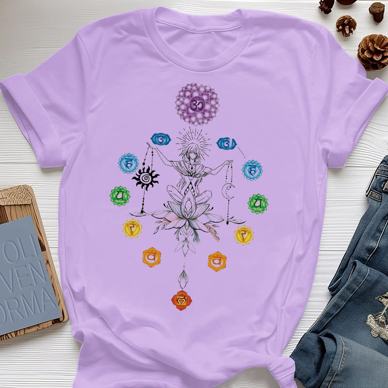 Camiseta Olivenorma con energía de chakras enraizados