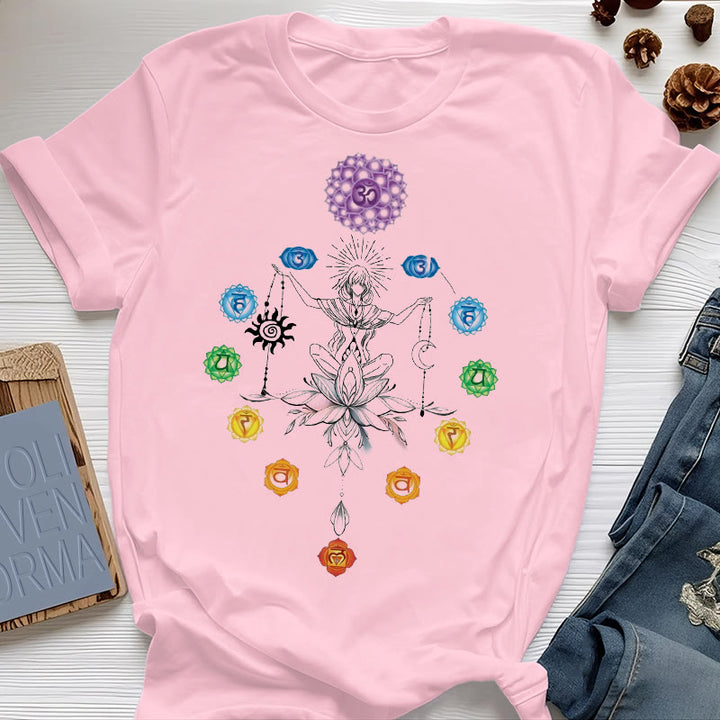 Camiseta Olivenorma con energía de chakras enraizados