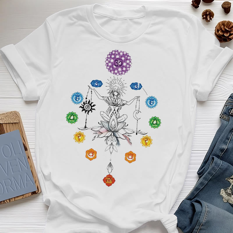 Camiseta Olivenorma con energía de chakras enraizados