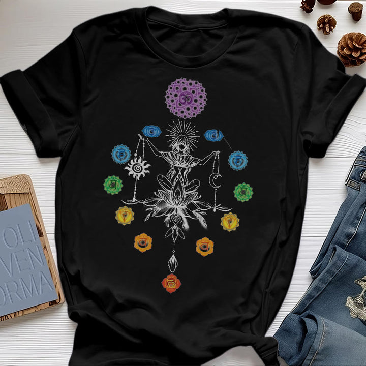 Camiseta Olivenorma con energía de chakras enraizados