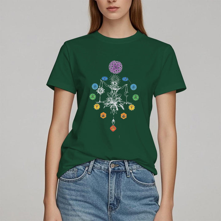 Camiseta Olivenorma con energía de chakras enraizados