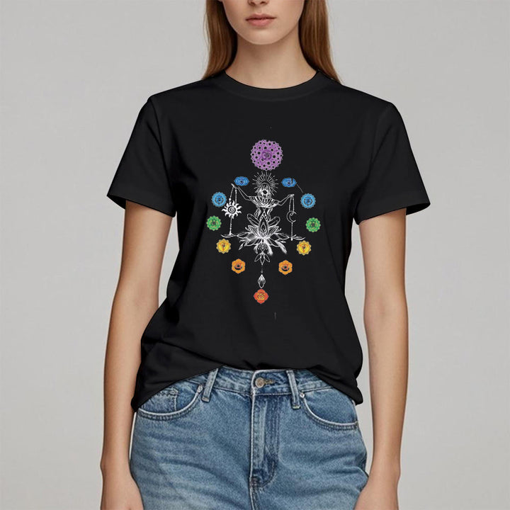 Camiseta Olivenorma con energía de chakras enraizados