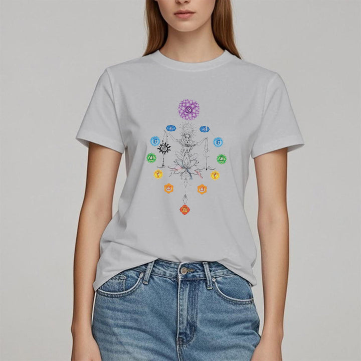 Camiseta Olivenorma con energía de chakras enraizados