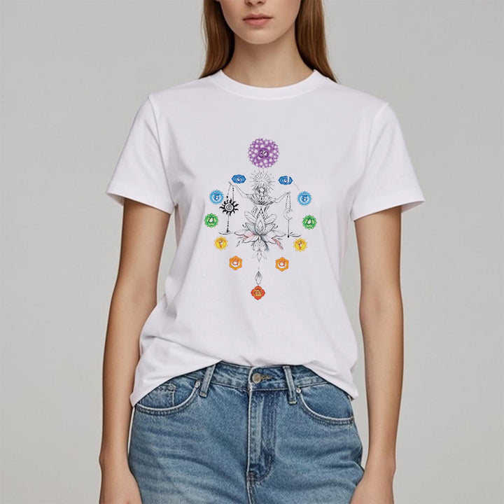 Camiseta Olivenorma con energía de chakras enraizados