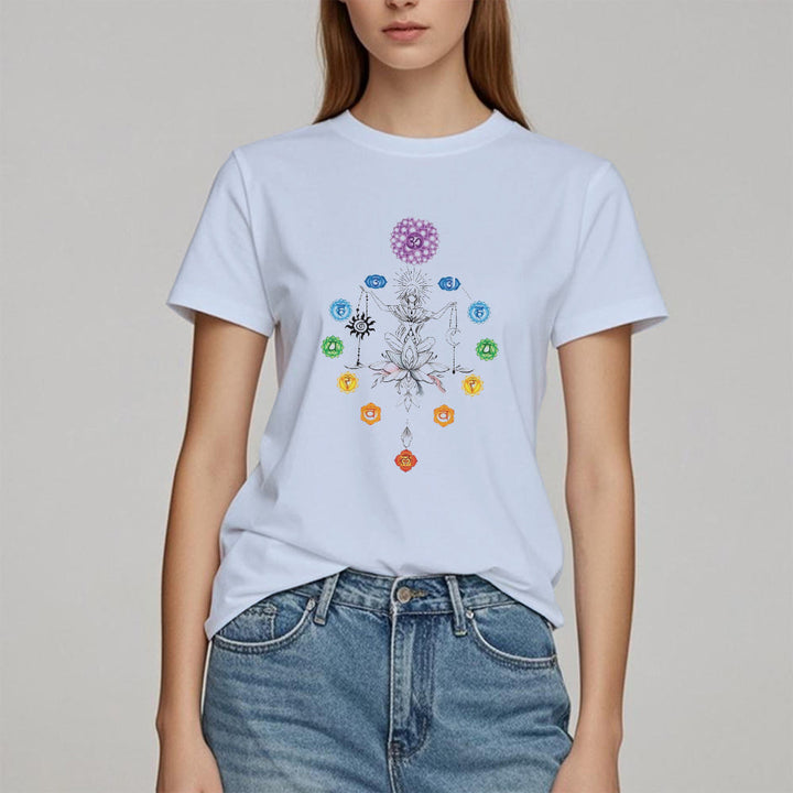 Camiseta Olivenorma con energía de chakras enraizados