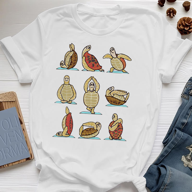 Camiseta de yoga Olivenorma Turtle