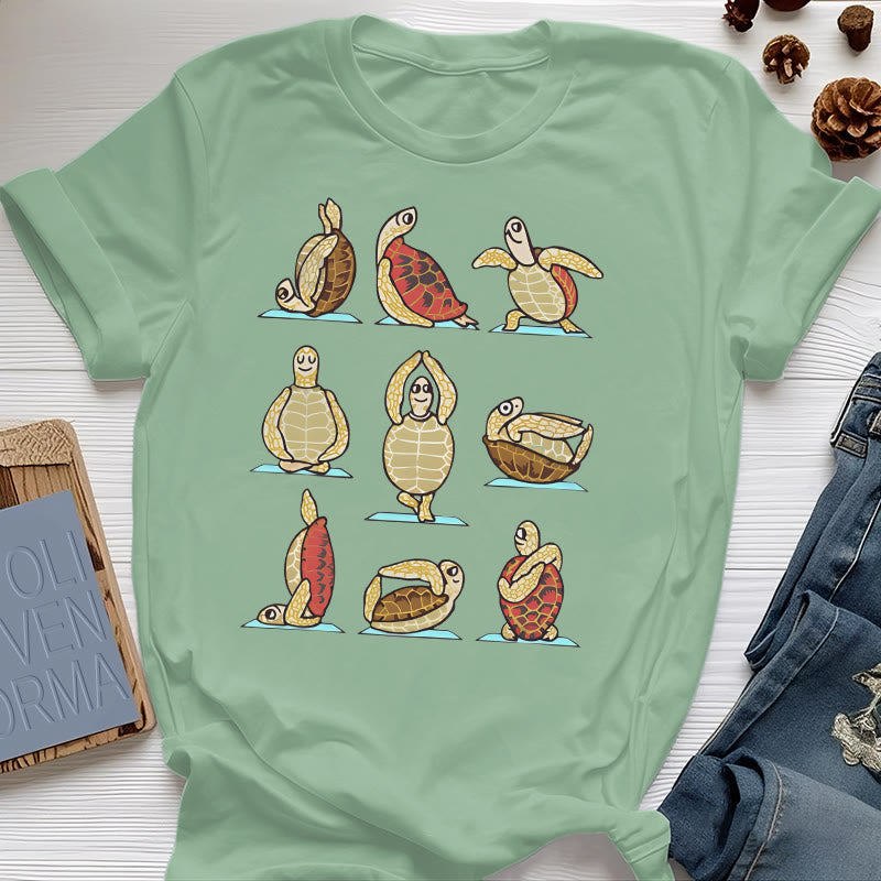 Camiseta de yoga Olivenorma Turtle