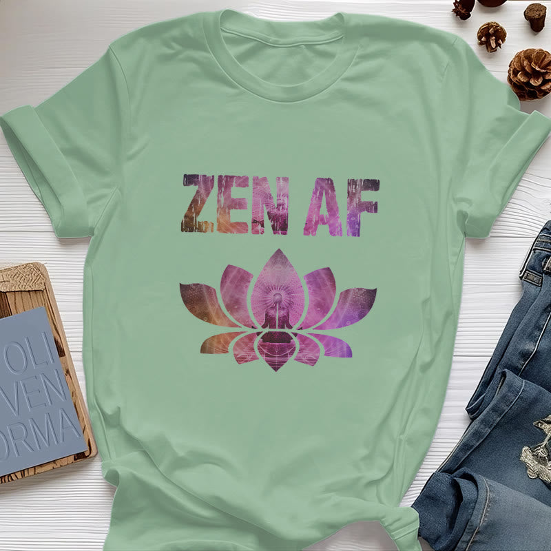 Olivenorma Zen AF Yoga Lotus Camiseta