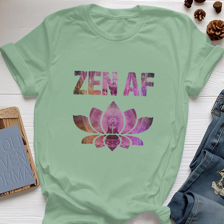 Olivenorma Zen AF Yoga Lotus Camiseta