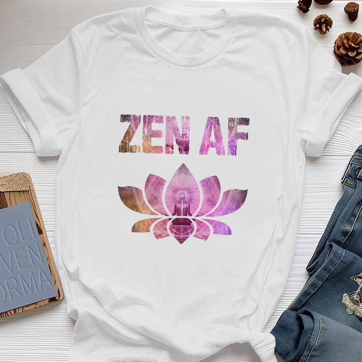 Olivenorma Zen AF Yoga Lotus Camiseta