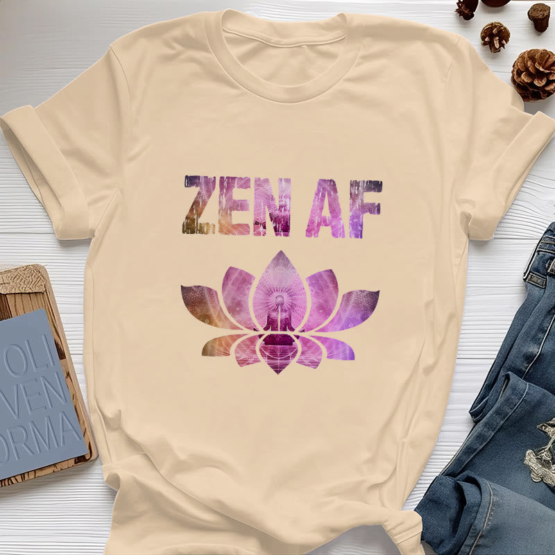 Olivenorma Zen AF Yoga Lotus Camiseta