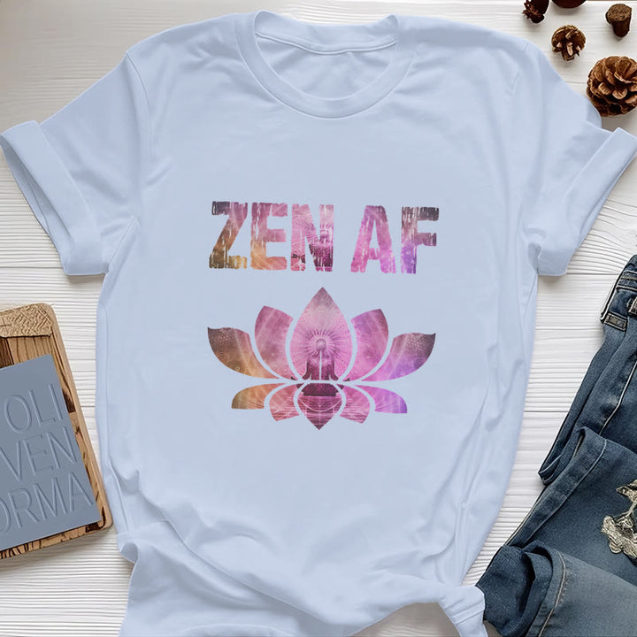 Olivenorma Zen AF Yoga Lotus Camiseta