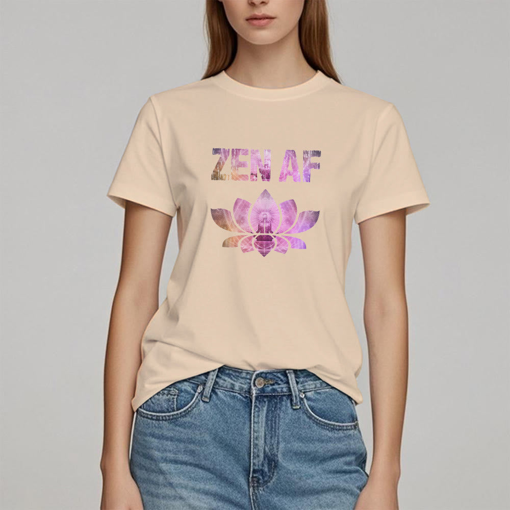 Olivenorma Zen AF Yoga Lotus Camiseta