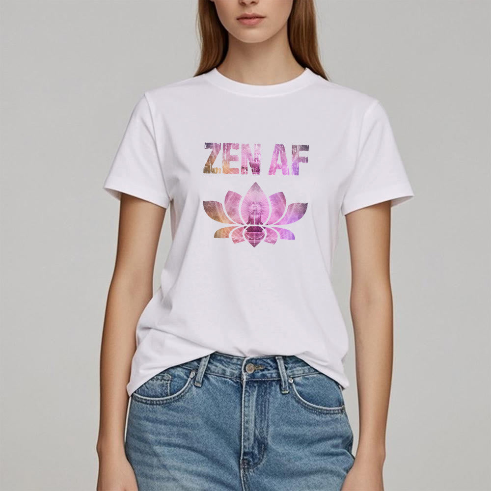 Olivenorma Zen AF Yoga Lotus Camiseta