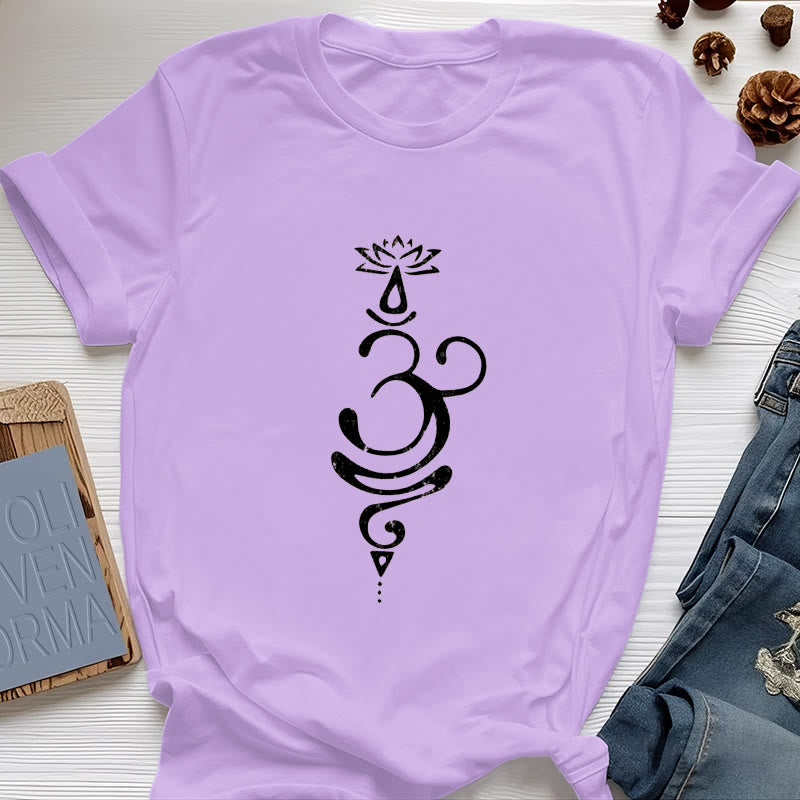 Olivenorma OM Lotus Chakra símbolo camiseta