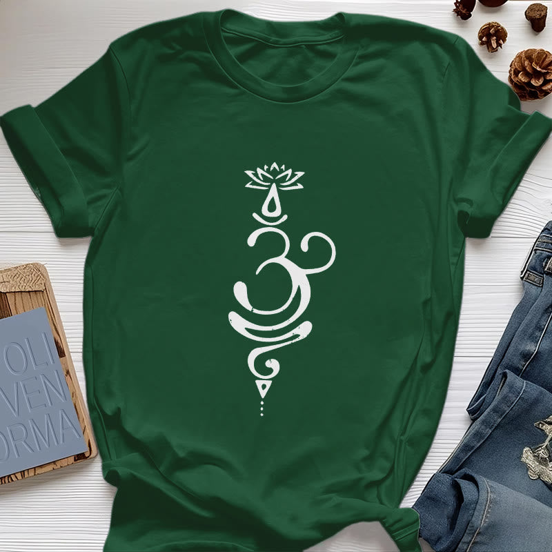 Olivenorma OM Lotus Chakra símbolo camiseta