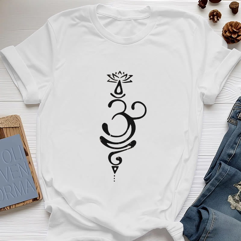 Olivenorma OM Lotus Chakra símbolo camiseta