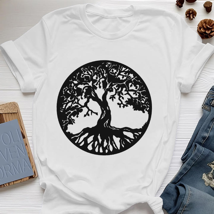 Camiseta del Árbol de la Vida del Círculo Olivenorma
