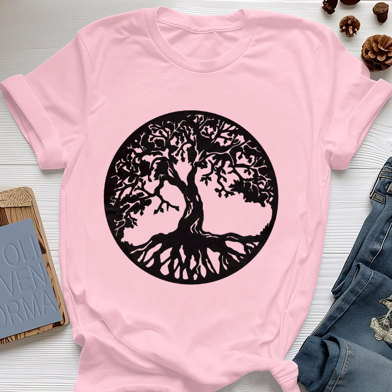 Camiseta del Árbol de la Vida del Círculo Olivenorma