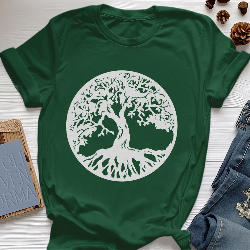 Camiseta del Árbol de la Vida del Círculo Olivenorma