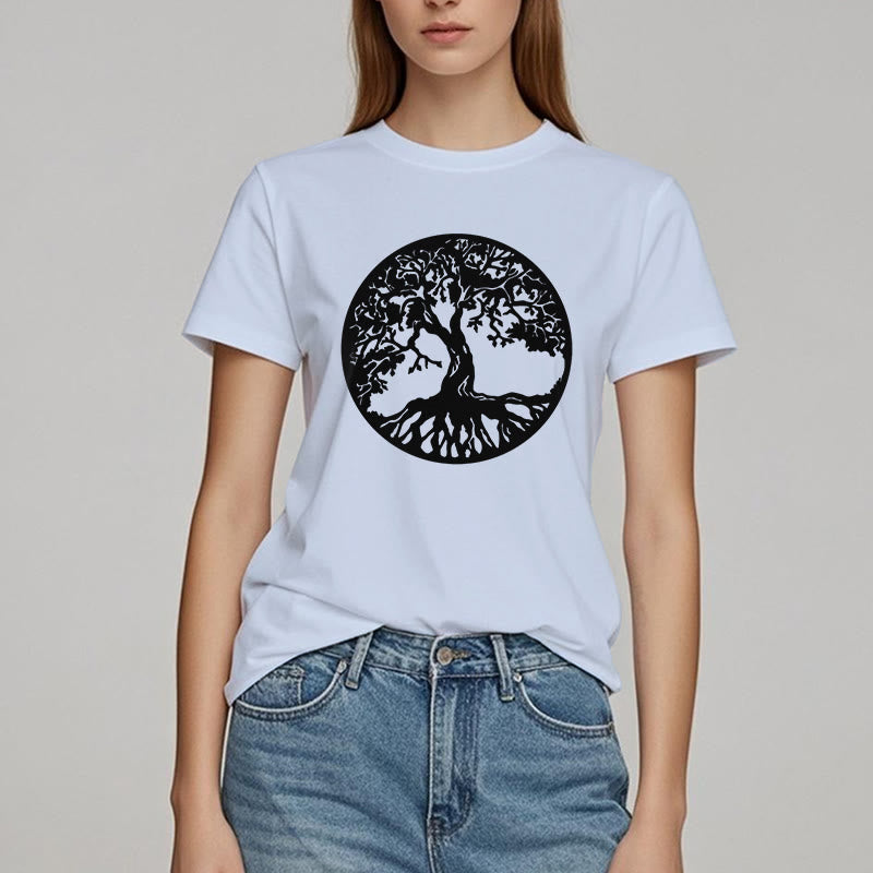 Camiseta del Árbol de la Vida del Círculo Olivenorma