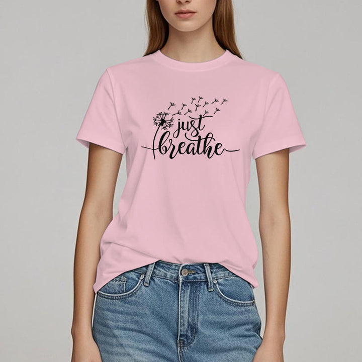 Camiseta Olivenorma Just Breathe Dandelion