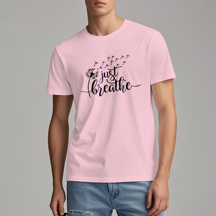 Camiseta Olivenorma Just Breathe Dandelion