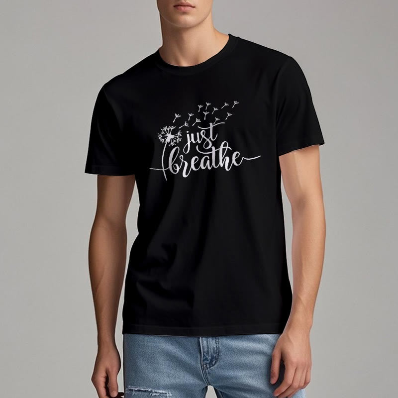 Camiseta Olivenorma Just Breathe Dandelion