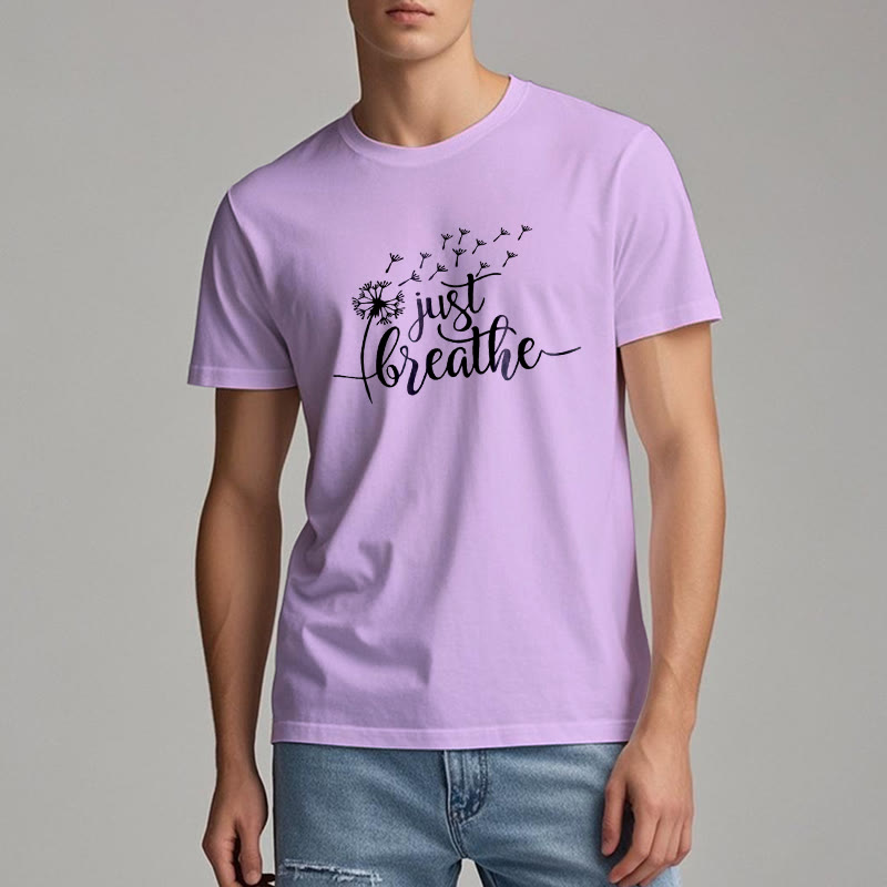 Camiseta Olivenorma Just Breathe Dandelion